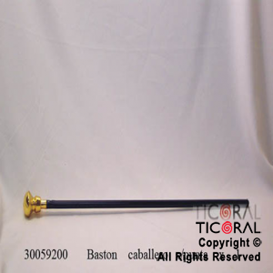 BASTON CABALLERO EMPUADURA ORO RAYADA x 1